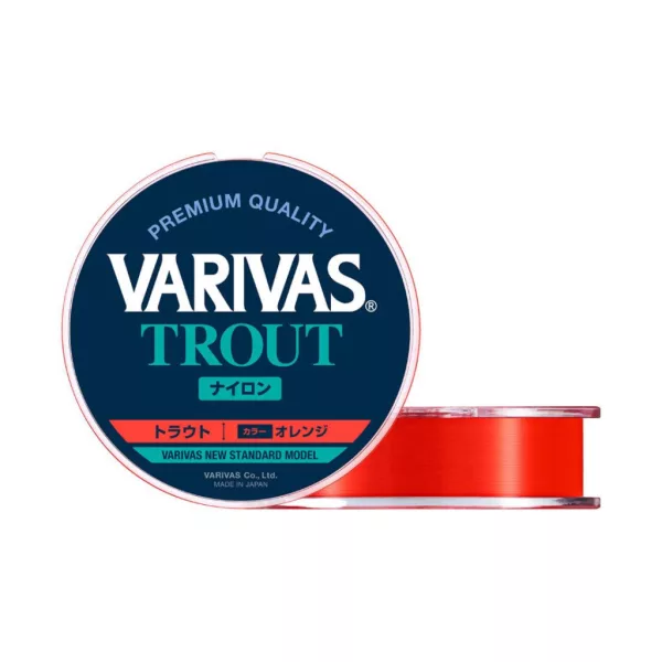 Varivas Trout 100m 0,128mm 2,5lb Flash Orange Monofil Hauptschnur