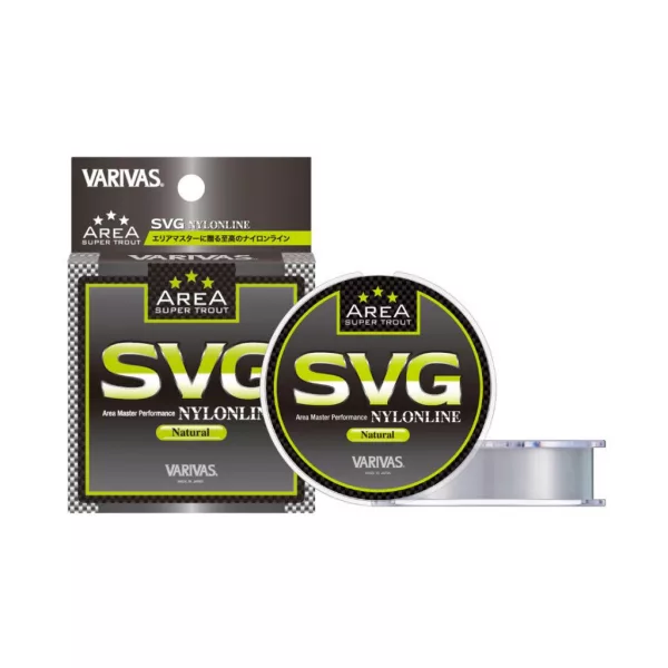 Varivas Super Trout Area SVG 150m 0,128mm 3,5lb Natural Monofile Hauptschnur