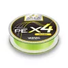 Varivas Super Trout Area PE X4 Neo Yellow #0,15 75m 4lb Geflochtene Hauptschnur