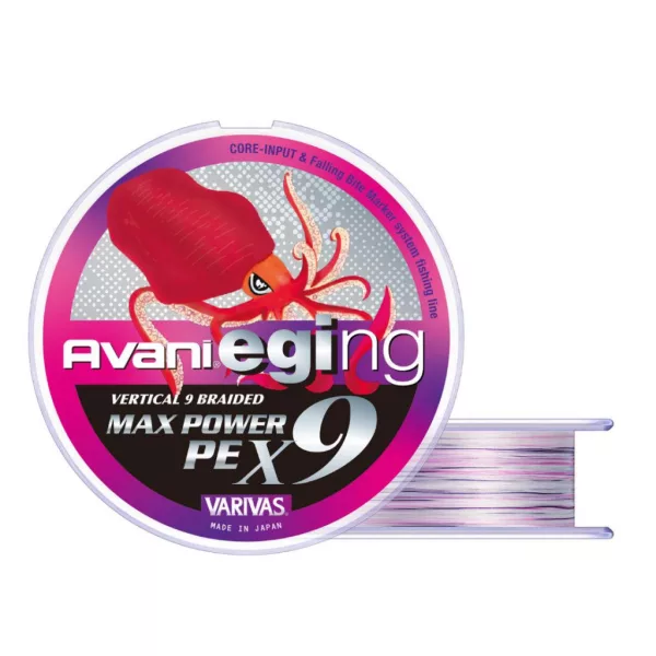 Varivas Avani Eging Max Power PE X9 150m #0,6 14lb White Marking Geflochtene Hauptschnur