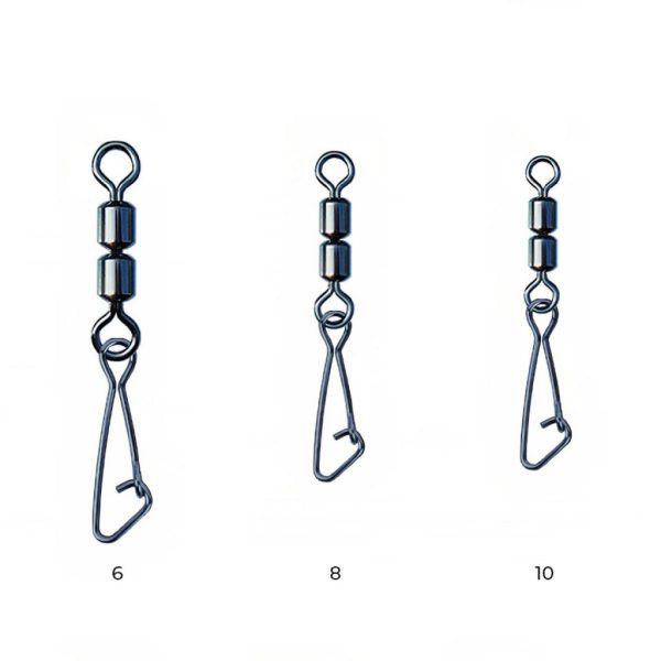 Nytro Connex Doppel Feederwirbel mit Hakenkarabiner 8 Wirbel 8 Stück