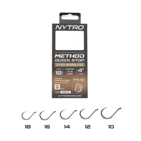   Nytro NTO-B2 10 0,23mm 10cm Vorgebundener Öhrhaken, widerhakenlos, mit Quick-Stop 8 Stück
