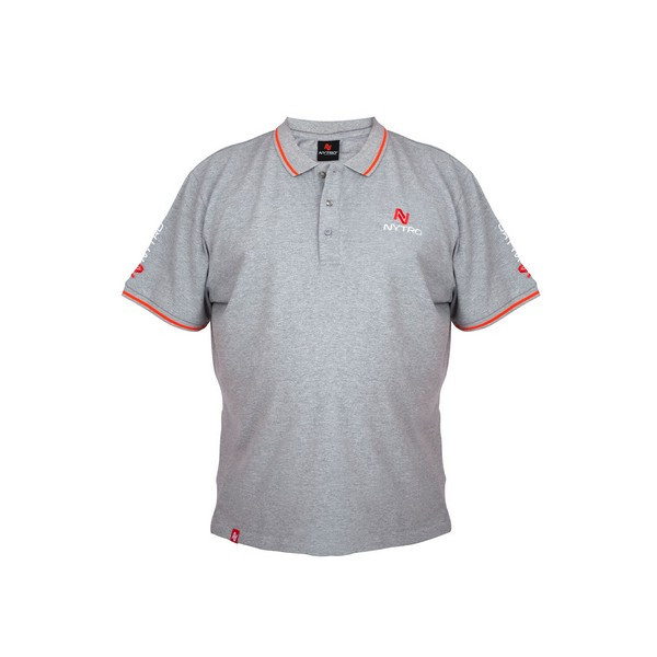 Nytro Light Marl Grey Polo Shirt Poloshirt M