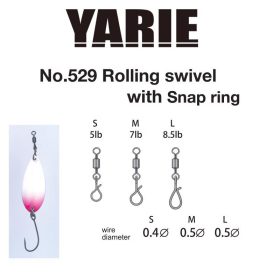 Yarie 529 Fast Snapring L 8,5lb Wirbel 4 Stk.