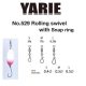 Yarie 529 Fast Snapring L 8,5lb Wirbel 4 Stk.