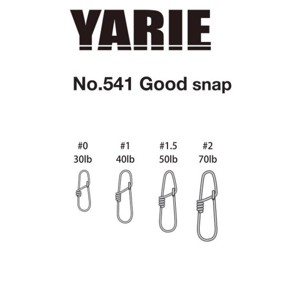 Yarie 541 Good Snap 40lb 1 Karabiner 9 Stk.