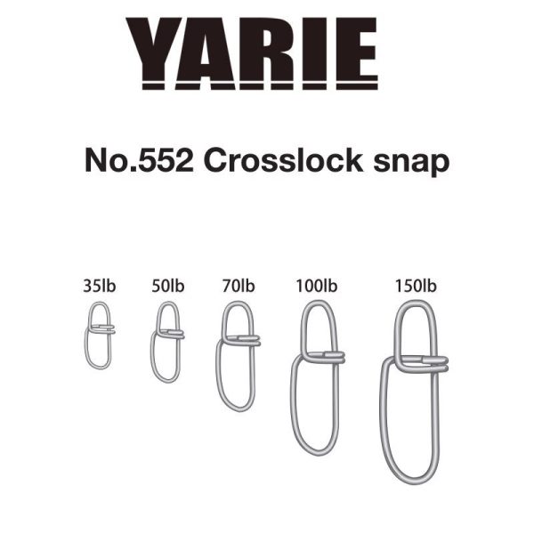 Yarie 552 Crosslock Snap 100lb Karabiner 8 Stk.