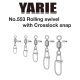 Yarie 553 Crosslock Snap 150lb Wirbel 4Stk