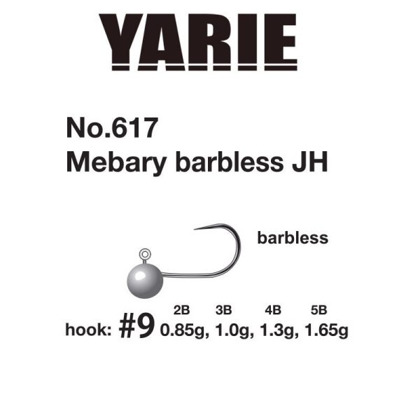 Yarie 617 Mebary Barbless 9 1,3gr Jigkopf 5Stk