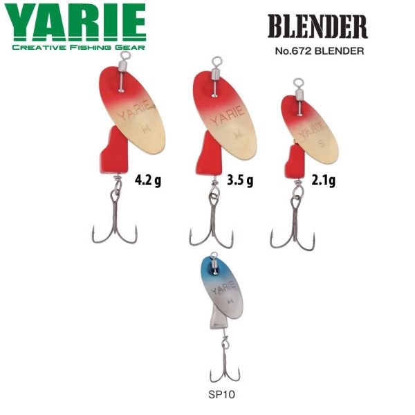 Yarie 672 Blender 2,1gr SP10 Blue Silver Spinner
