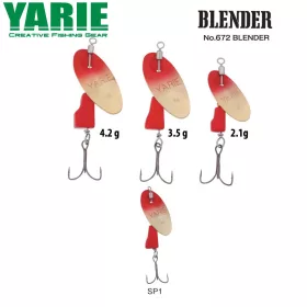 Yarie 672 Blender 4,2gr SP1 Red/Red Spinner