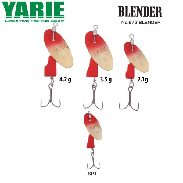 Yarie 672 Blender 4,2gr SP1 Red/Red Spinner