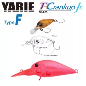   Yarie T-Crankup Jr 675 Type F 2,8cm 1,8gr C18 Clear Pink Wobbler