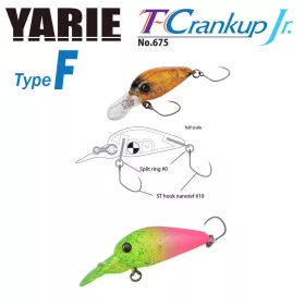   Yarie 675 T-Crankup Jr Type F 2,8cm 1,8gr C34 Go Go Chart Wobbler