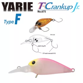   Yarie T-Crankup Jr 675 Type F 2,8cm 1,8gr C4 Stubakihime Wobbler