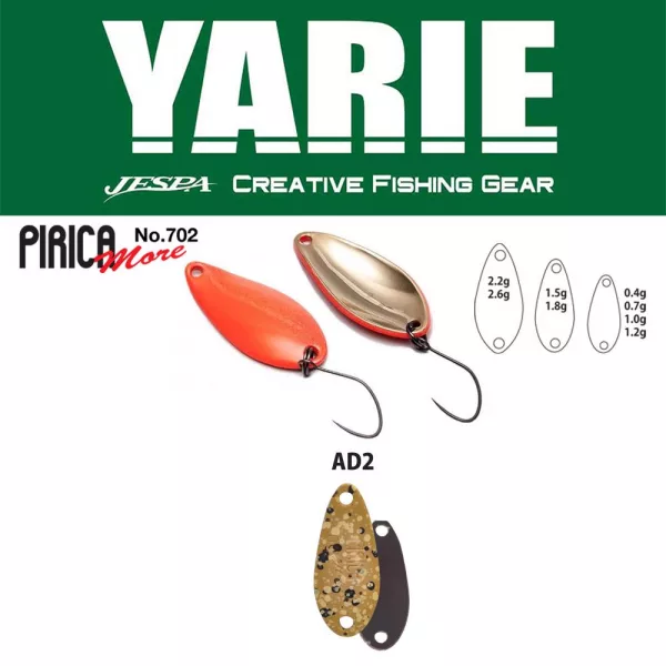Yarie 702 Pirica More 1,0gr AD2 Mastu Pellet B Löffelblinker