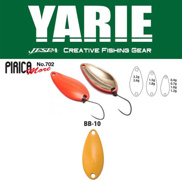 Yarie 702 Pirica More 1,0gr BB10 Mustard Löffelblinker