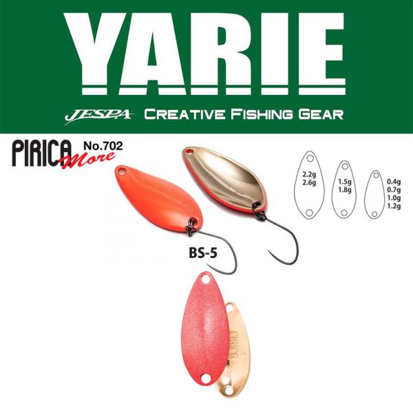 Yarie 702 Pirica More 1,5gr BS-5 Matte Red Löffelblinker