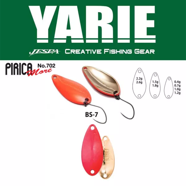 Yarie 702 Pirica More 1,5gr BS-7 Candy Pink Löffelblinker