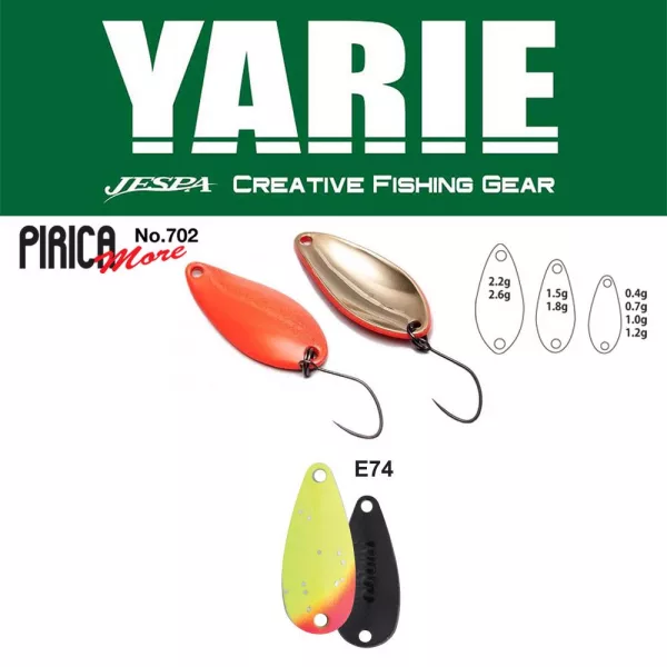Yarie 702 Pirica More 1,5gr E74 Lemon Squash Löffelblinker