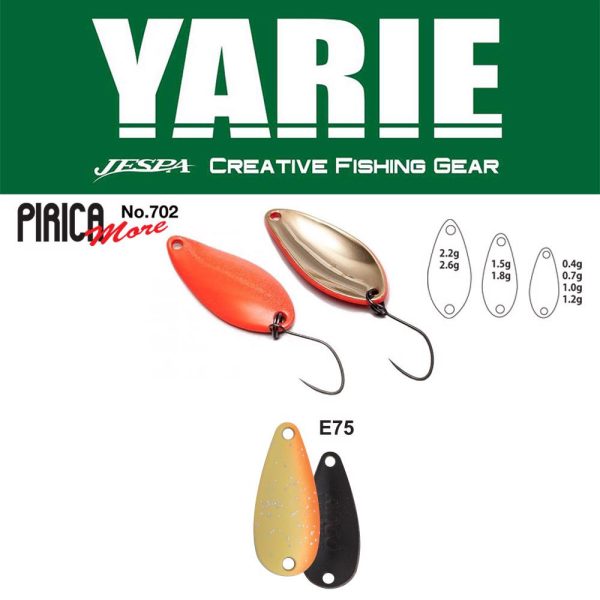 Yarie 702 Pirica More 1,5gr E75 Orange Peel Löffelblinker