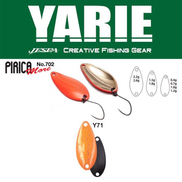 Yarie 702 Pirica More 1,5gr Y71 Orange Löffelspinner