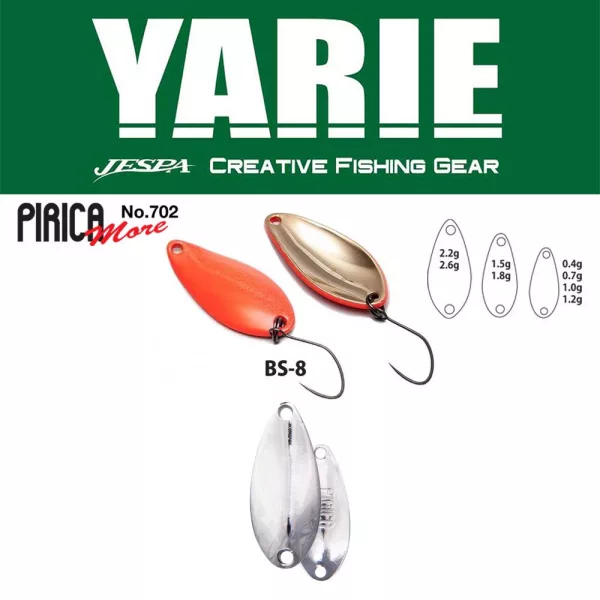 Yarie 702 Pirica More 2,2gr BS-8 Silver Löffelblinker