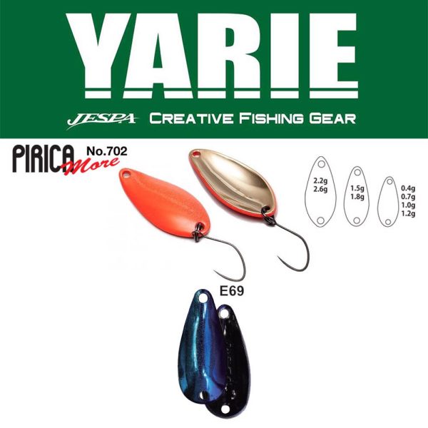Yarie 702 Pirica More 2,2gr E69 Fire Blue Blinker