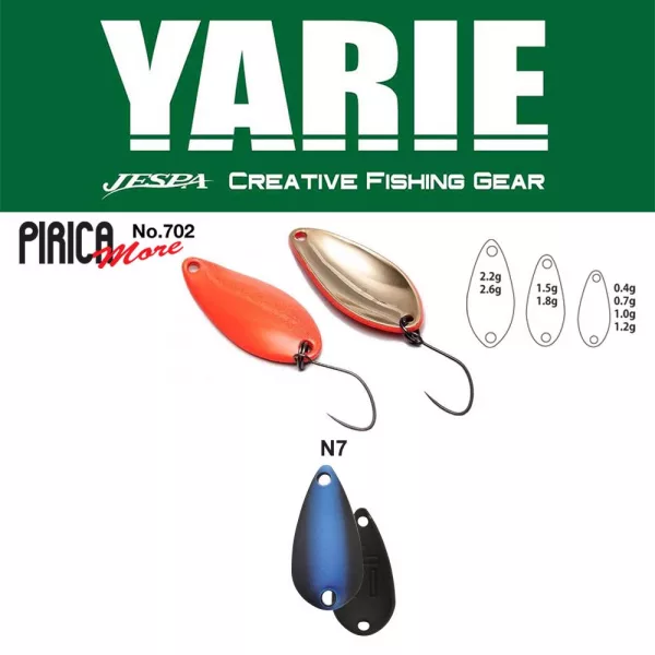 Yarie 702 Pirica More 2,2gr N7 Husky Eye Löffelblinker