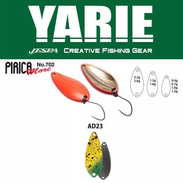 Yarie 702 Pirica More 2,6gr AD23 Monkey Banana Löffelblinker
