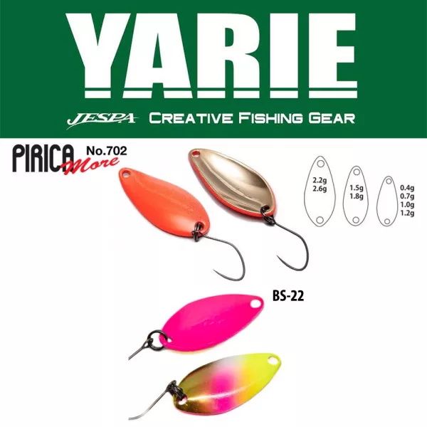 Yarie 702 Pirica More 2,6gr BS-22 Dragon Fruits Löffelblinker
