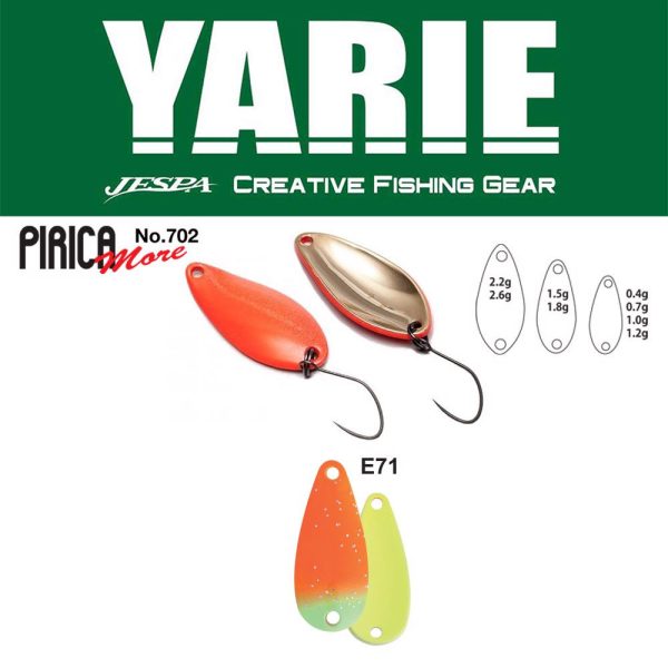 Yarie 702 Pirica More 2,6gr E71 AG Carrot Taumellöffel