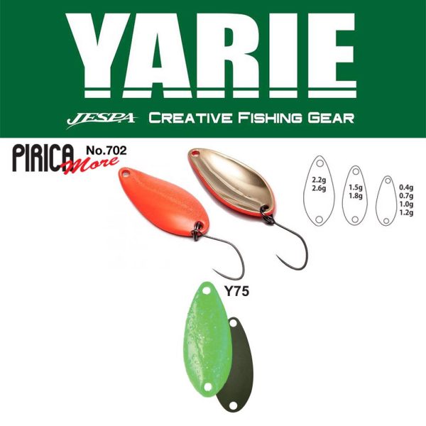 Yarie 702 Pirica More 2,6gr Y75 Green Hololumelume Löffelblinker