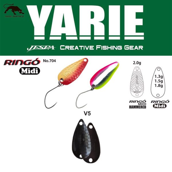Yarie 704 Ringo Midi 1,5gr V5 D6 Spoon Blinker