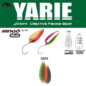 Yarie 704 Ringo Midi 1,8gr AD25 Vegetable Löffelblinker