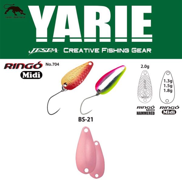 Yarie 704 Ringo Midi 1,8gr BS-21 Gradation R Pink Löffelblinker