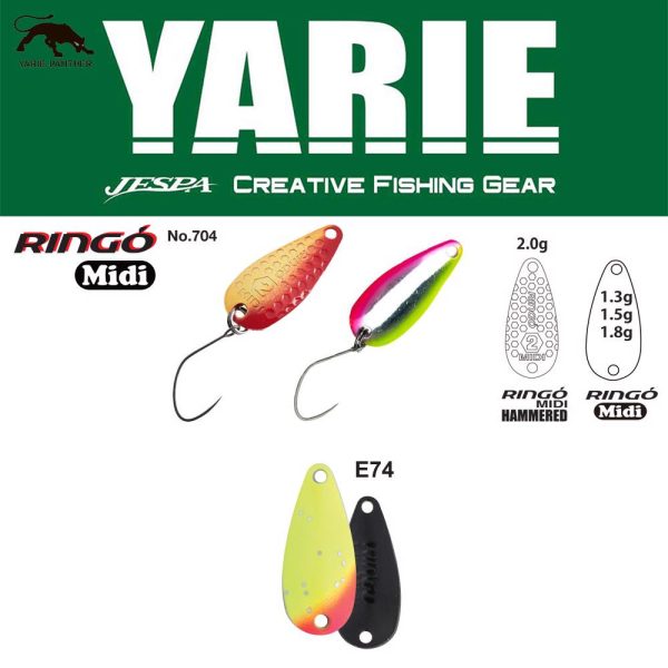Yarie 704 Ringo Midi 1,8gr E74 Lemon Squash Löffelblinker