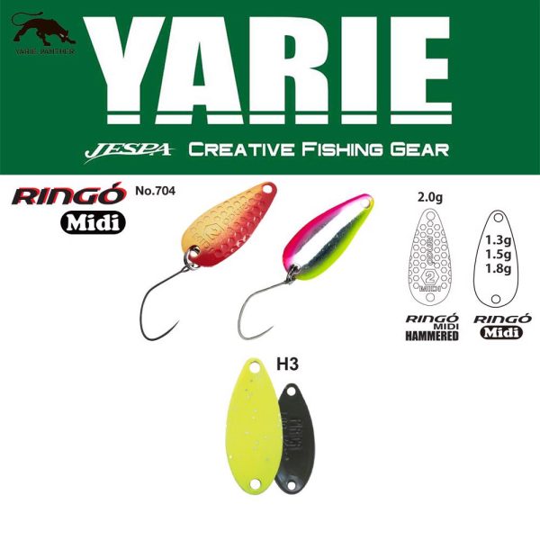 Yarie 704 Ringo Midi 1,8gr H3 Chart Glitter Löffelblinker