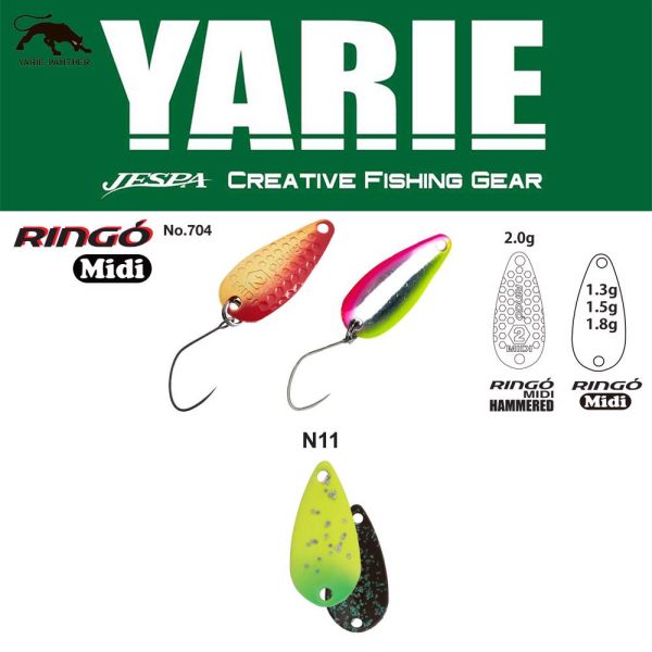 Yarie 704 Ringo Midi 1,8gr N11 Nanohana Löffelblinker