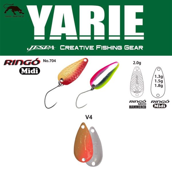 Yarie 704 Ringo Midi 1,8gr V4 MG Ice Löffelblinker