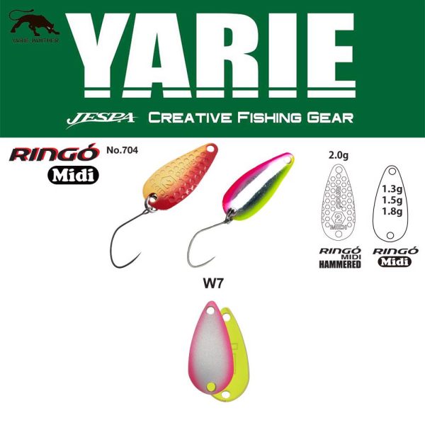 Yarie 704 Ringo Midi 1,8gr W7 WPN-N Löffelblinker