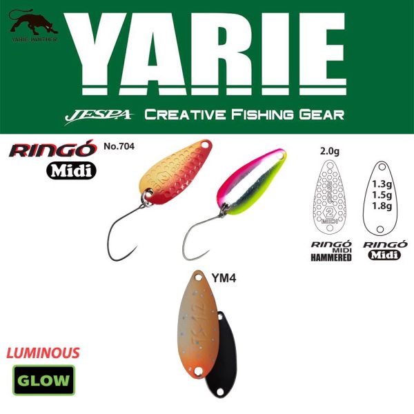 Yarie 704 Ringo Midi 1,8gr YM4 Fruchtorange Löffelblinker