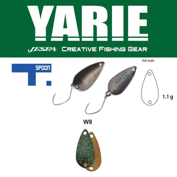 Yarie 706 T-Spoon 1,1gr W8 Iwadatami Löffelblinker