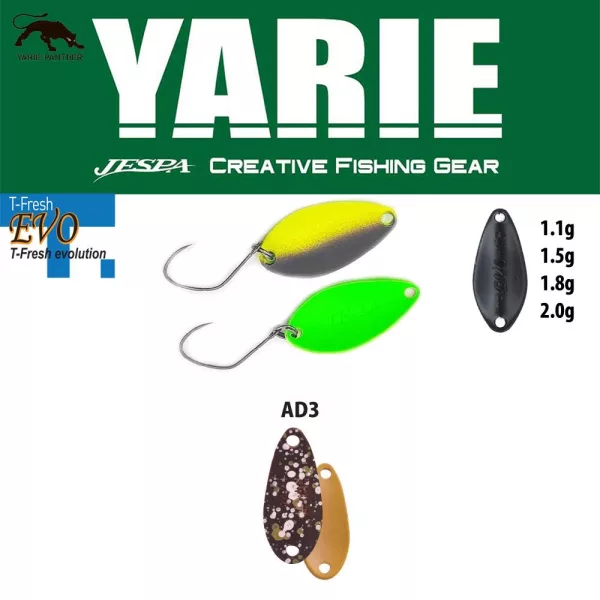 Yarie 710T T-Fresh Evo 1,1gr AD3 Saku Pellet Löffelblinker