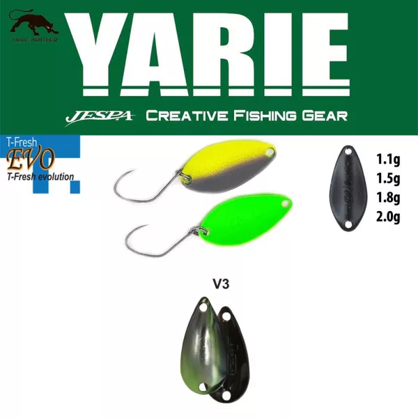 Yarie 710T T-Fresh Evo 1,1gr V3 Ayu Spoon-Blinker