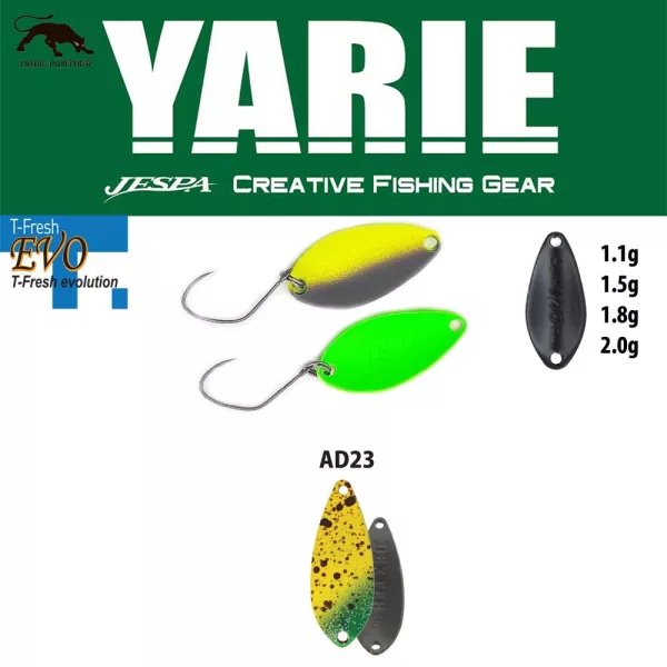 Yarie 710T T-Fresh Evo 1,5gr AD23 Monkey Banana Löffelblinker