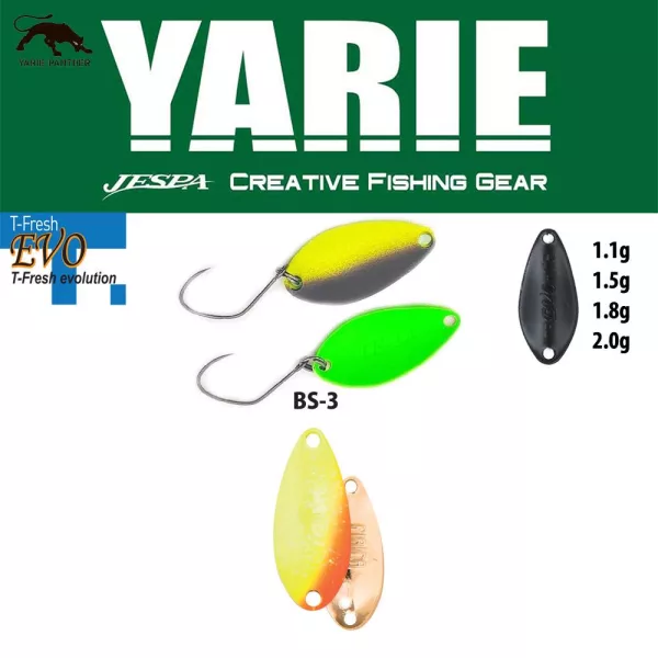 Yarie 710T T-Fresh Evo 1,5gr BS-3 First Lemon Löffelblinker