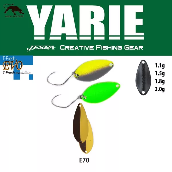 Yarie 710T T-Fresh Evo 1,5gr E70 Pudding Löffelblinker