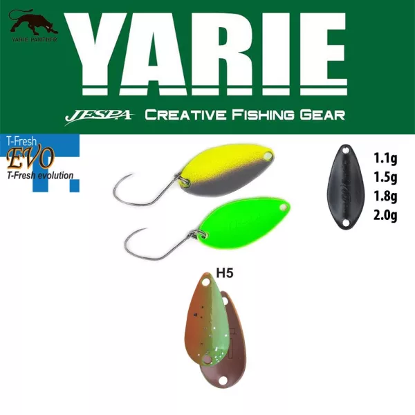Yarie 710T T-Fresh Evo 1,5gr H5 Thirty-Eight Löffelwobbler