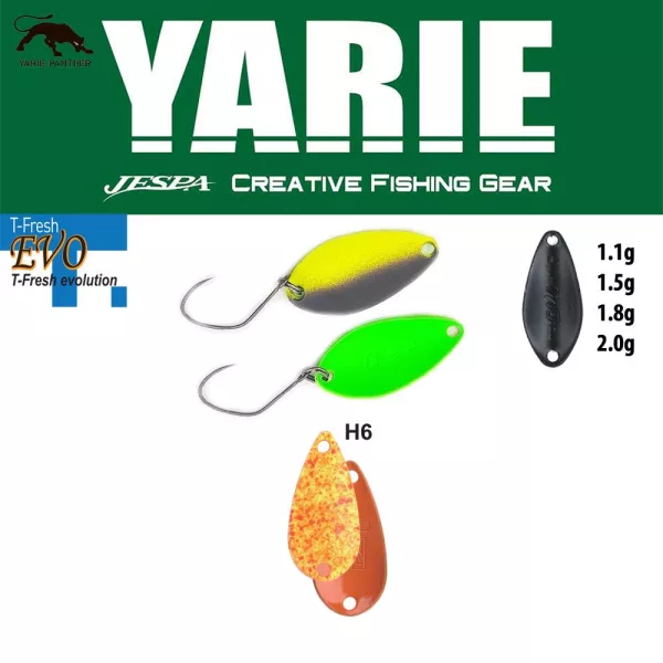 Yarie 710T T-Fresh Evo 1,5gr H6 Daidai Squash Löffelblinker